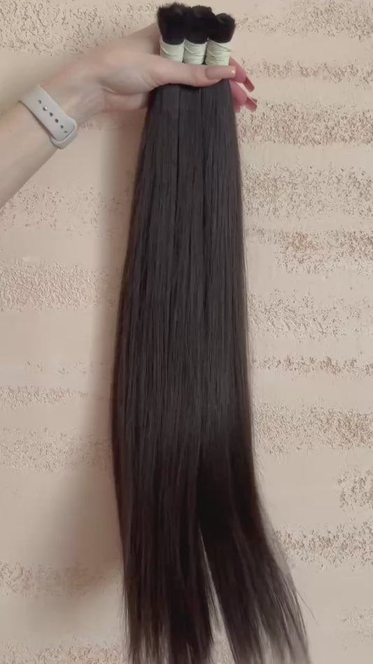 BÉA - Slavic Luxury s Hair Extensions " Dark and Brown "